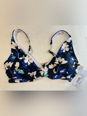 Liz Claiborne Size 12 “Garden Bloom” Bikini Top NWT